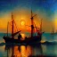 Placeholder: Portrait in oil of old fishermen , sunset, fantasy 8k by Van Gogh