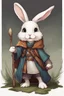 Placeholder: Cute bunny floppy ears adventurer wizard dnd art realism