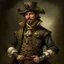 Placeholder: 17th century steampunk man with nice clothes digital art