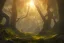 Placeholder: forest trees sunshine mountains