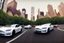 Placeholder: A Tesla 'Model S' is racing at top speed, in the 'Central Park' in New York City. (CINEMATIC, WIDE ANGLE LENS, PHOTO REAL)