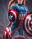 Placeholder: captain america with long hair, red and black, shooting spider web from wrist, full body close up, soft light atmosphere, light effect，vaporwave colorful, concept art, smooth, extremely sharp detail, finely tuned detail, ultra high definition, 8 k, unreal engine 5, ultra sharp focus