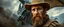 Placeholder: master oil painting by Rembrandt, close up portrait of farmer in Valdres below raging dragon, light beams through volume fog sky in mountain pass, dragon cast spells of lightening, motion blurred background, depth of field