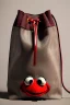 Placeholder: pret a porter bag made with muppet fabric, Sesame Street style, fashion photo studio, clean background, unreal engine 5, ray tracing, RTX, lumen lighting, ultra detail, volumetric lighting, 3d.