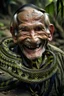 Placeholder: one snake with human smile