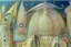 Placeholder: nautilus shell buildings and towers by artist "Leonora Carrington" by artist "Nautilus Shell"