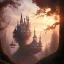 Placeholder: valley, fairytale treehouse village covered,, matte painting, highly detailed, dynamic lighting, cinematic, realism, realistic, photo real, sunset,detailed, high contrast, denoised, centered, michael whelan