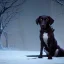 Placeholder: sad, scared, lonely dog tied with a short leash outside of a house, winter, 8k resolution, high-quality, fine-detail, intricate, digital art, detailed matte, volumetric lighting, illustration, 3D octane render, brian froud, howard lyon, selina french, anna dittmann, annie stokes, lisa parker, greg rutowski