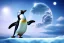 Placeholder: penguin flying in the sky