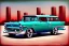 Placeholder: a true-to-life 1955 chevrolet nomad, classic wheels, centered, intricate, extreme detailed, photorealism, center view, city background, pivot on chevrolet, pen and color marker painting by cheryl kelley