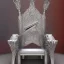 Placeholder: throne made of silverware