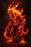 Placeholder: Fire beast humanoid