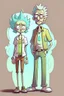 Placeholder: rick and morty tarzında bir çift