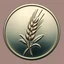 Placeholder: logo of a coin with a wheat sheaf engraved on it