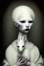 Placeholder: lady ermine, albino, bizarre, surreal, darkmood by natalie shau