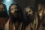 Placeholder: Killer Jesus meets Judah Ben Hur and together they heal lepers in the temple of Goddess Athene 4K Jakob Rabbi end Jesus Christ and Moses are drinking alcohol, their saliva is flowing, everyone is very drunk, tipsy and intoxicated. The clothes are torn and smelly. He has a big nose, sunken, drunken eyes. There is a Jewish town in the background. elaborate picture. 4K in the style of Kit King painter.