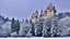 Placeholder: large castle in the snowy mountains