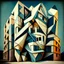 Placeholder: picasso style building cubism