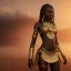 Placeholder: young african woman, short dark hair with golden highlights, ancient ((Egypt)),whole body, ancient armor, lion, golden jewelry, kente, flames as clouds, magnificent, majestic, highly intricate, incredibly detailed, ultra high resolution, complex 3d render,