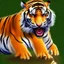 Placeholder: tiger in 3d]