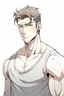 Placeholder: Anime man side character with magnetic abilities small muscles, aged 23