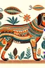 Placeholder: South African Folk Art Dog illustration