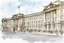 Placeholder: Urban sketch of Buckingham palace