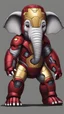 Placeholder: baby elephant, wearing ironman costume, cute ,full body, fat , 4k