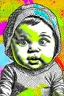 Placeholder: Vintage pop art style of a baby from the torah