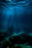Placeholder: dasar laut yang dalam berwarna biru gelap dengan bayang bayang monster