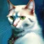 Placeholder: Portrait of a cat by Van Gogh