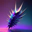 Placeholder: iridescent spikes