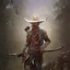 Placeholder: Insanely detailed photograph of an “ a mustachioed cowboy warrior "with sequenceed Sombrero, handsome charo,cigar,crossbow in hand, hyperdetailed painting by Ismail Inceoglu Huang Guangjian and Dan Witz CGSociety ZBrush Central fantasy art album cover art,8K, hdr, mysterious, flickeringlights ,Stoic