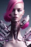 Placeholder: cyborg, pink hair, sexy, perfekt, real, dream