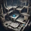 Placeholder: Video Game Open Air Scifi Dungeon with no walls and only floating platforms