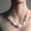 Placeholder: White necklace, RTX, TXXA, SSAO, High quality,hyperrealistic, cinematic, Super detailed, Anti-Aliasing,Full color, HDR,4k