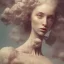 Placeholder: portrait photography of ethereal beauty, 8K, Portrait of a woman by Michelangelo, close-up face, anatomically perfect face, a sunny atmosphere, misty smoke, tree roots