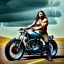 Placeholder: Jason momoa nain sur moto, torse nu, route 66 usa