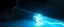 Placeholder: pinhole cam, airbrush 3d rendering,,A futuristic airplane seen from the side. A glowing transparent lightning tube is mounted horizontally across the rear of the aircraft, perpendicular to the fuselage, like a crosswise energy reactor. Blue-white lightning inside the tube. Cinematic, realistic, industrial sci-fi.