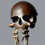 Placeholder: headgear, big clamps, attached to head, skeletal, mechanical