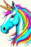 Placeholder: Art illustration deseny cartoon .2D colorful unicorn