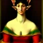 Placeholder: portrait of a Elf woman Goya style