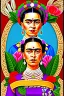 Placeholder: A self portrait of Frida Gallo, but fat
