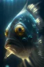 Placeholder: Half fish half alien ,cinematic lighting, 4k resolution, smooth details.