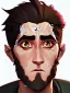 Placeholder: Portrait of a 30 year old strange gay warlock like Jake Gyllenhaal