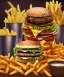 Placeholder: royal fast food, burger, fries, coffee, nuggets, salad, isolated, portrait, hyper detailed, cannon camera, intricate photo realistiv, photo 8k, UHD --q 2 --v 4 --s 1000 --upbeta