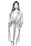 Placeholder: Very simple lines Hand drawn Fashion sketch