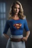 Placeholder: Supergirl, Realistic Stock Photo, ProtoVision, Realism Engine, RealVis XL, Zavy Chroma XL. facial portrait, chiaroscuro, deep shadows, rich deep colors, highly detailed portrait, Kara Zor-El, large jugs, blue and white-striped nylon, short sleeved, pullover, mini dress with a belt, 21-years-old, full color, expression of extreme happiness, hope and positivity, 4k UHD, Ultra-realistic, Hyper realistic, Photorealistic, Realistic, absolute Reality,