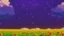 Placeholder: purple sky full of stars, sunflower field, anime, high res, makoto shinkai