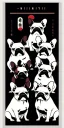 Placeholder:  a group of french bulldogs that are on top of each other, a poster by Nōami, ukiyo-e, anime aesthetic, minimalist.